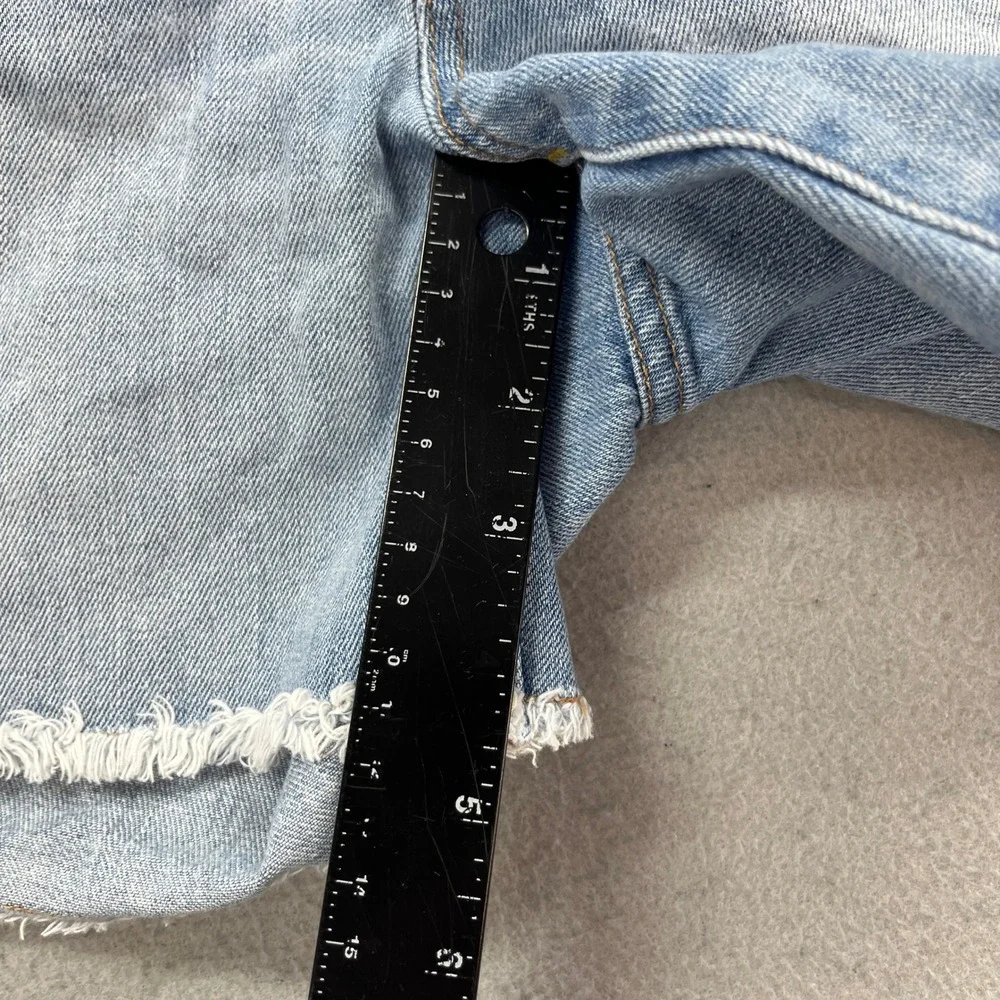 J.Crew Denim Shorts Womens 30 Light Wash Distressed Raw Hem Ripped Casual Beach